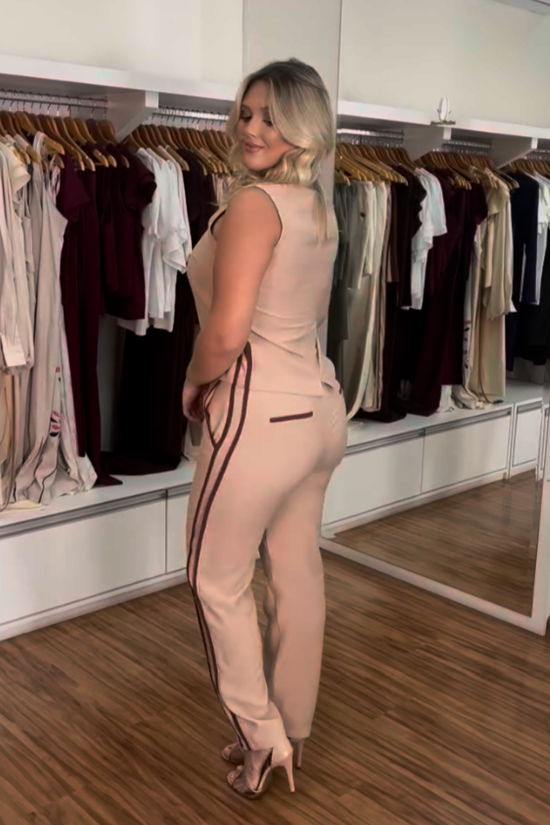 1860 | Conjunto Camila - Nude com Faixa Lateral ✨